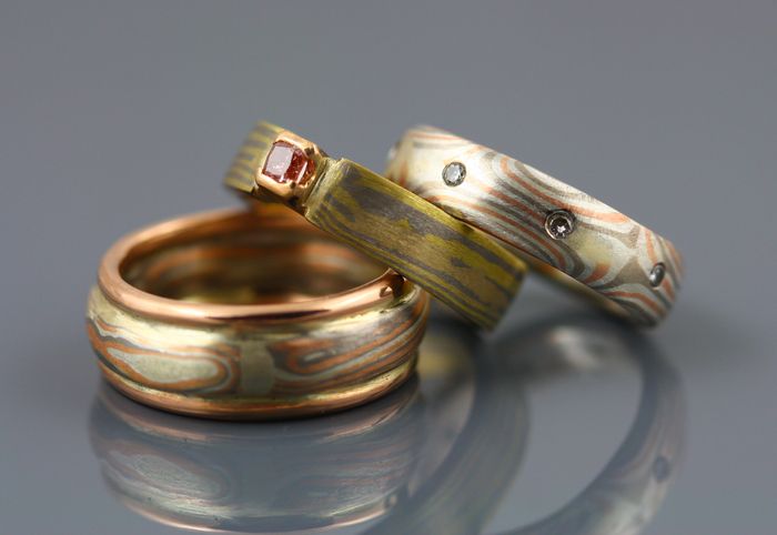 Mokume Gane ring group: a group of Mokume Gane rings